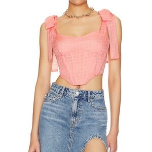 MAJORELLE Martina Coral Corset Top